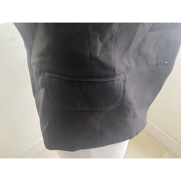 G2000 Women's Blazer Black Solid Wool Blend Long Sleeve Size 34 (US Size 4) - Picture 6 of 8